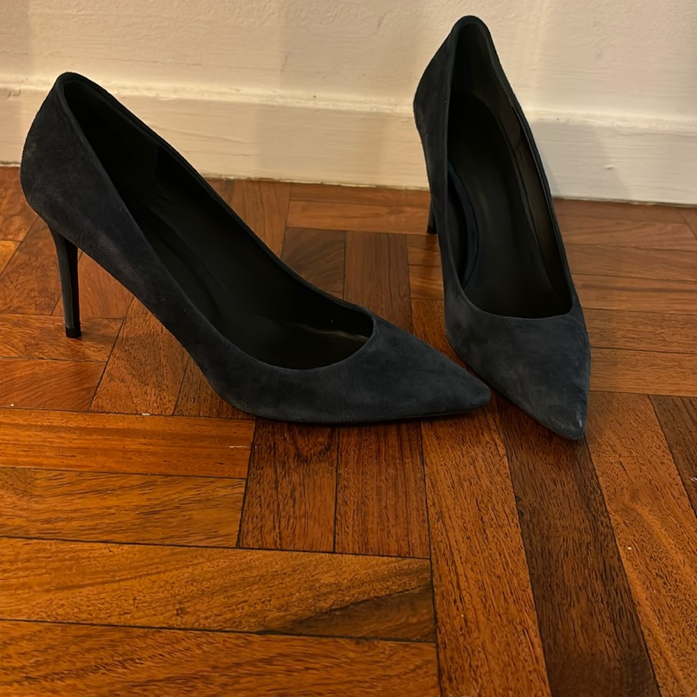 Theory Navy Suede Stilettos 9.5 (40)